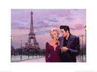Kunstdruk Paris Sunset Chris Consani 80x60cm