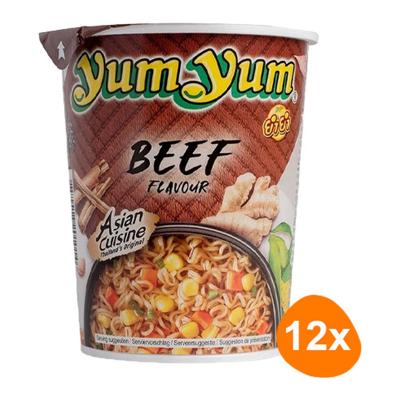 Yum Yum - Instant Noedels Rundvlees - 12 Cups