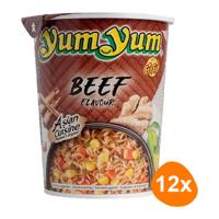 Yum Yum - Instant Noedels Rundvlees - 12 Cups