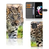 Motorola Edge 20 Lite | Telefoonhoesje | Met pasjeshouder | Baby Luipaard