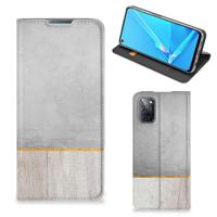 OPPO A52 | A72 Book | Wallet Case | Wood Concrete