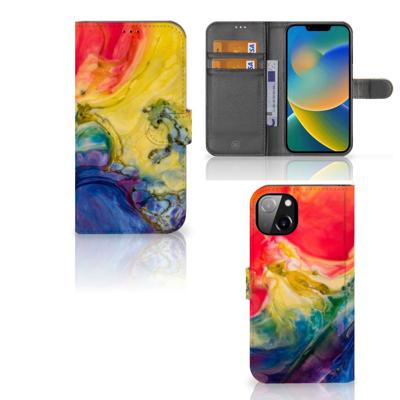 Hoesje iPhone 14 Plus Watercolor Dark Hoesje iPhone 14 Plus Watercolor Dark