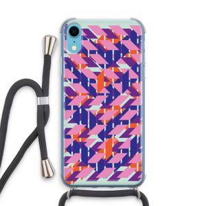 Skew Blush 3: iPhone XR Transparant Hoesje met koord