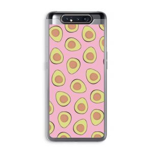 Dancing avocados: Samsung Galaxy A80 Transparant Hoesje