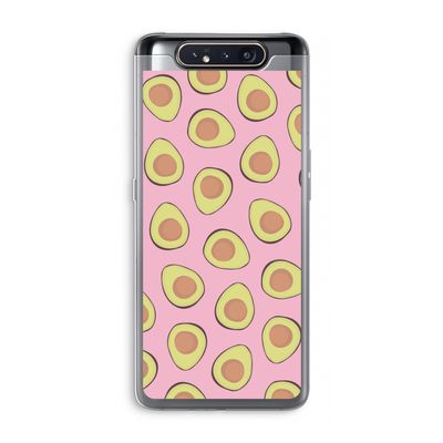Dancing avocados: Samsung Galaxy A80 Transparant Hoesje