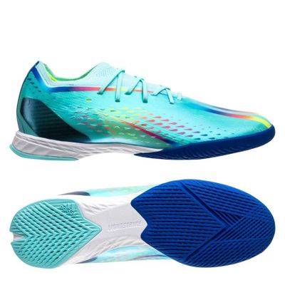 adidas X Speedportal .1 IN Al Rihla - Clear Aqua/Rood/Geel
