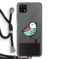 Birdy: Samsung Galaxy A22 5G Transparant Hoesje met koord