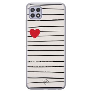 Samsung Galaxy A22 5G siliconen hoesje - Heart queen