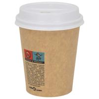 VidaXL Papieren koffiebekerdeksels ø80 mm 8oz 1000 st kunststof wit