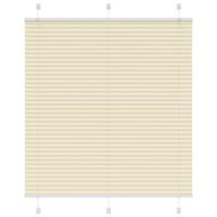 VidaXL Plissé rolgordijn 115x150cm stofbreedte 114,4cm polyester crème