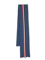 Thom Browne écharpe en maille intarsia à détail 4 bandes signature - Bleu