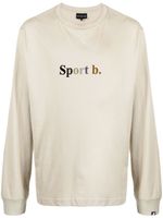 SPORT b. by agnès b. t-shirt en coton à logo imprimé - Marron - thumbnail