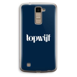 Topwijf Navy: LG K10 (2016) Transparant Hoesje
