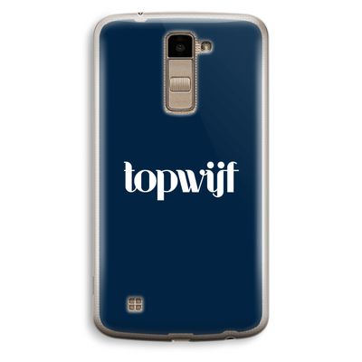 Topwijf Navy: LG K10 (2016) Transparant Hoesje