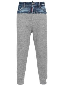 DSQUARED2 pantalon fuselé Relax Dan à design patchwork - Gris