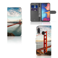 Samsung Galaxy A20e Flip Cover Golden Gate Bridge