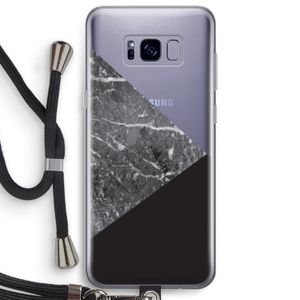 Combinatie marmer: Samsung Galaxy S8 Plus Transparant Hoesje met koord