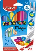 Maped Color'Peps Magic Viltstiften 8 Kleuren + 2 Magic Stiften