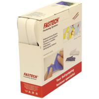 FASTECH® B20-SKL000010 Klittenband Om vast te plakken Hotmelt Haak- en lusdeel (l x b) 10000 mm x 20 mm Wit 10 m