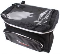 Cycletech stuurtas met riempjes 6,5 liter zwart