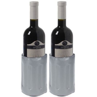 2x Koelelementen voor een fles 34 x 15 cm
