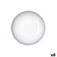 Diep bord Bidasoa Lea Hydrozero Wit Keramisch Ø 20 cm (6 Stuks)