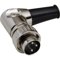 BKL Electronic 0202022 DIN-connector Stekker, haaks Aantal polen: 3 Zilver 1 stuk(s) - thumbnail