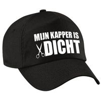 Mijn kapper is dicht pet zwart voor volwassenen