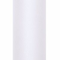 5x Tule stof wit 50 cm breed