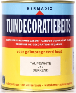 hermadix tuindecoratiebeits 715 pure taupe 0.75 ltr