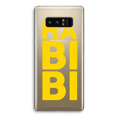 Habibi Blue: Samsung Galaxy Note 8 Transparant Hoesje