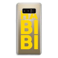 Habibi Blue: Samsung Galaxy Note 8 Transparant Hoesje