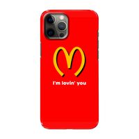 I'm lovin' you: Volledig geprint iPhone 12 Pro Max Hoesje