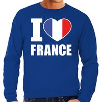 I love France supporter sweater / trui blauw voor heren 2XL  -