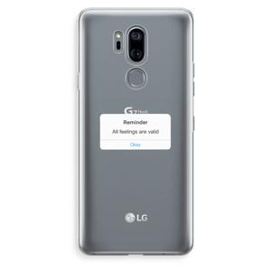 Reminder: LG G7 Thinq Transparant Hoesje