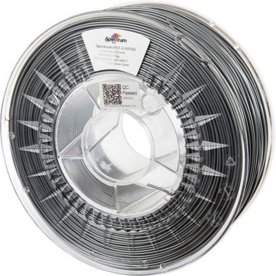 Spectrum Filaments 80407 PET-G HT100 Filament PETG Hittebestendig, Chemisch bestendig 1.75 mm 1000 g Silver Steel, Zilver 1 stuk(s)
