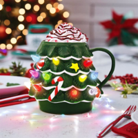 LED Kerstboom Mok - 200ml - Met Verlichting - Uniek Kerstcadeau
