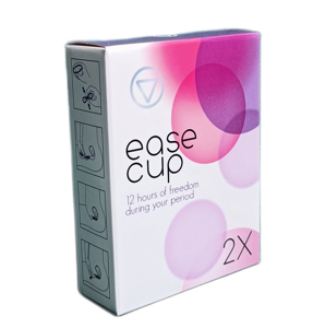 EaseCup 2x - Tot 12 uur vrijheid tijdens je menstruatie! (aantal: 1 x EaseCup 2 pack (2 stuks))