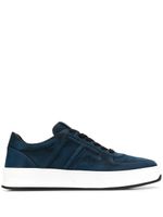 Tod's baskets à logo sur le côté - Bleu