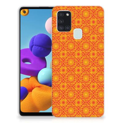 Samsung Galaxy A21s | TPU bumper | Batik Oranje