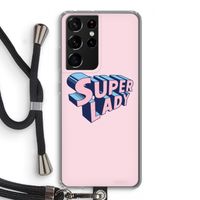 Superlady: Samsung Galaxy S21 Ultra Transparant Hoesje met koord