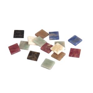 Mozaiek steentjes - diverse kleuren marmer look - 2400x stuks - 1 x 1 cm formaat - hobby artikelen