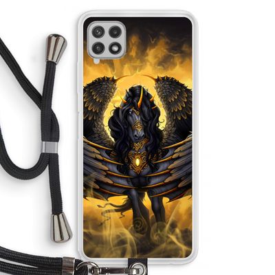 Pegasus: Samsung Galaxy A22 4G Transparant Hoesje met koord
