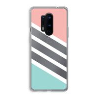 Strepen pastel: OnePlus 8 Pro Transparant Hoesje
