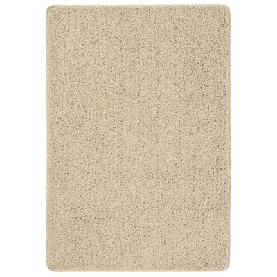 VidaXL Vloerkleed shaggy anti-slip 120x170 cm crèmekleurig