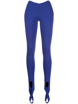 The Attico legging à détails de sous-pieds - Bleu