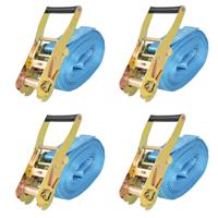 Spanbanden 4 ton 8mx50mm blauw 4 st