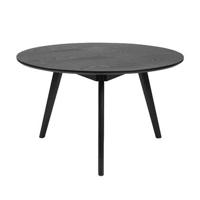 Rowico Home Yumi ronde houten salontafel zwart - Ø90 cm