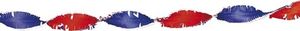 Rood Wit Blauw Crepe Papier Slinger 24 meter