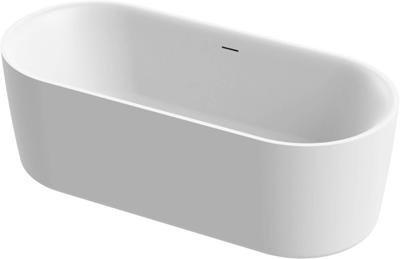 Ben Vana vrijstaand bad 160x75cm mat wit incl. afvoer met overloop